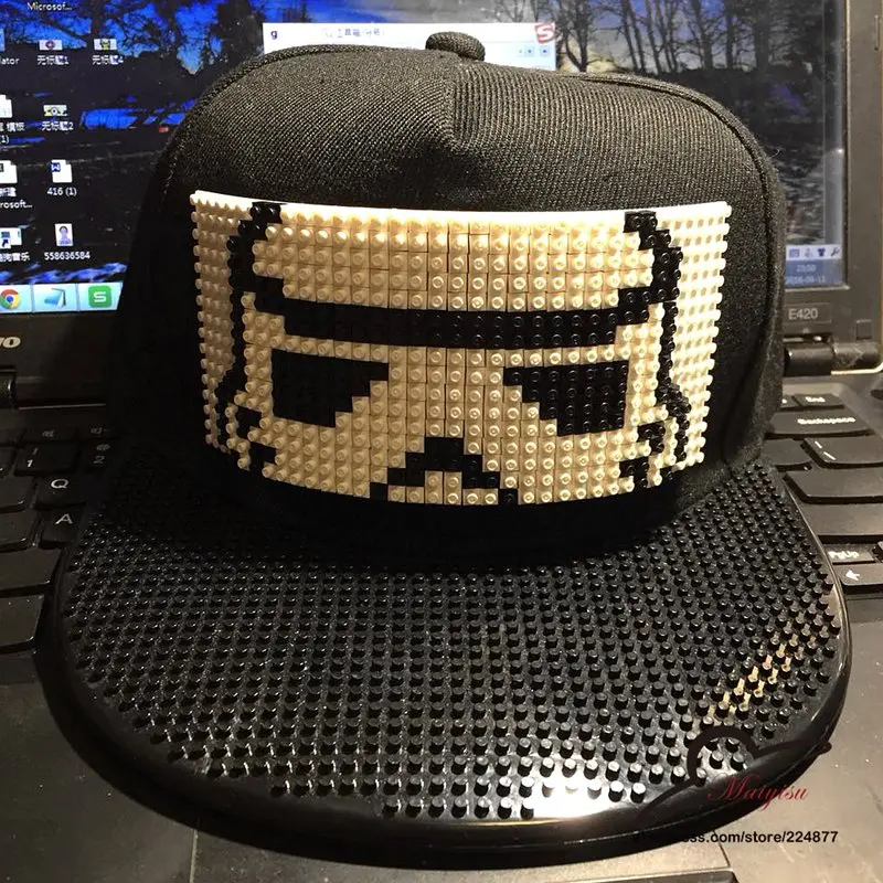 Famous Brand Design Baseball Cap Fashion Bboy Hip-hop Hats Star Wars Brick blocks Snapback Cool Flat Along the Cap For Men Women
Famous Brand Design Baseball Cap Fashion Bboy Hip-hop Hats Star Wars Brick blocks Snapback Cool Flat Along the Cap For Men Women