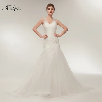 ADLN Charming V-neck Sleeveless Wedding Dress 2019 Sweep Train Tulle Beaded Mermaid Bridal Gown abiti da sposa
ADLN Charming V-neck Sleeveless Wedding Dress 2019 Sweep Train Tulle Beaded Mermaid Bridal Gown abiti da sposa
