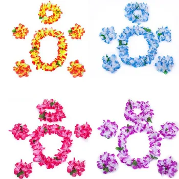 New Hawaii Flower Lei Hula Headband Garland Wreath Wristbands Fancy Dress Decor Summer Holiday Party Favor
New Hawaii Flower Lei Hula Headband Garland Wreath Wristbands Fancy Dress Decor Summer Holiday Party Favor