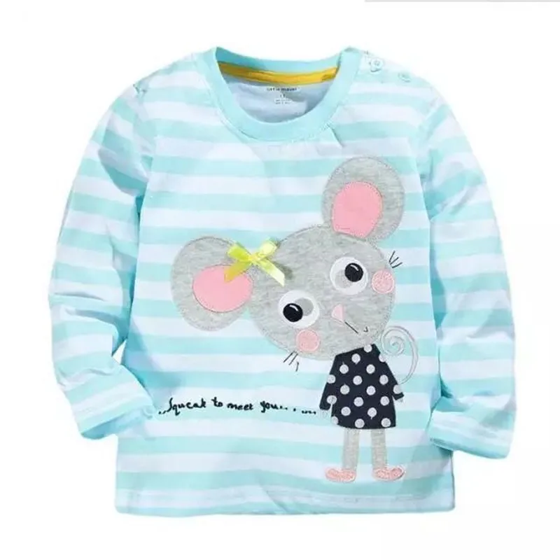 Baby girls long sleeve stripes tops kids cloth stick mouse t shirt clothes spring and autumn clothing
Baby girls long sleeve stripes tops kids cloth stick mouse t shirt clothes spring and autumn clothing