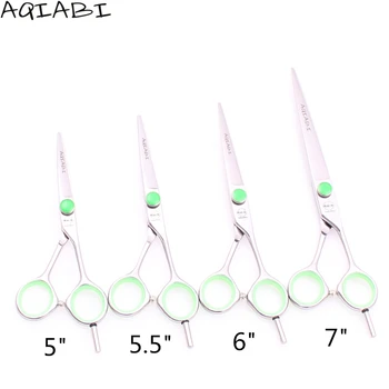 A1121 5" 5.5" 6" 7" JP 440C AQIABI Brand Salon Hairdressing Scissors Cutting Shears Thinning Scissors Hair Scissors Finger Rest
A1121 5" 5.5" 6" 7" JP 440C AQIABI Brand Salon Hairdressing Scissors Cutting Shears Thinning Scissors Hair Scissors Finger Rest