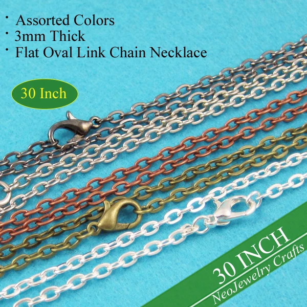 50 pcs - 30 Inch Oval Link Rolo Chain, 30 Inch Chain Necklace, 76cm Antique Rolo Chain Necklace, 30" Metal Chain
50 pcs - 30 Inch Oval Link Rolo Chain, 30 Inch Chain Necklace, 76cm Antique Rolo Chain Necklace, 30" Metal Chain