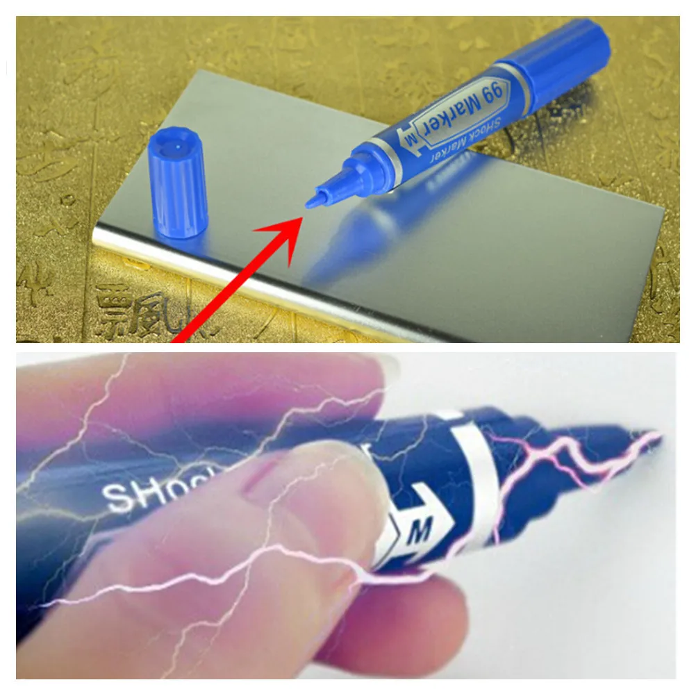 Random Color Fun Shocker Joke Gag Prank Gift Crazy Trick Party Supply Electric Shock Marker Pen Novelty Funny Toys
Random Color Fun Shocker Joke Gag Prank Gift Crazy Trick Party Supply Electric Shock Marker Pen Novelty Funny Toys