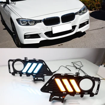Car flashing For BMW F30 3 Series 2018 2019 Daytime running lights LED DRL Fog lamp driving lights with Yellow Turn Signal Lamp
Car flashing For BMW F30 3 Series 2018 2019 Daytime running lights LED DRL Fog lamp driving lights with Yellow Turn Signal Lamp
