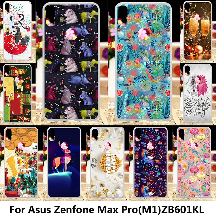 

Merry Christmas Soft TPU Case For Asus ZenFone Max Pro M1 Case ZB601KL Silicone Cover MaxPro M1 X00TD ZB602KL Bumper Shell Gift