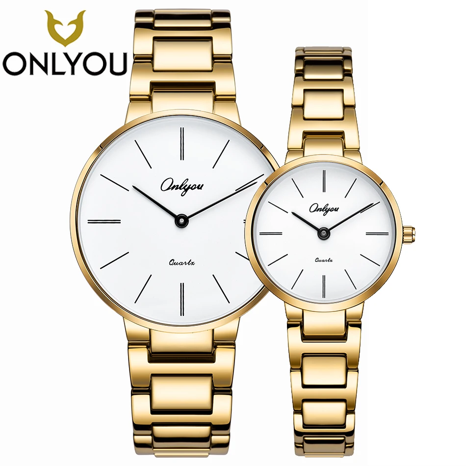 ONLYOU Lover Watch Casual in Men's Watches Women Elegant Luxury Men Stainless Steel Quartz Wristwatch Dress Gold Lover's Gift
ONLYOU Lover Watch Casual in Men's Watches Women Elegant Luxury Men Stainless Steel Quartz Wristwatch Dress Gold Lover's Gift