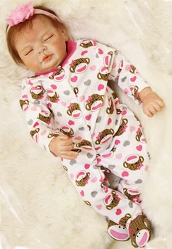 55cm Real Touch Silicone Reborn Baby Doll Toy Lifelike Exquisite Soft Newborn sleeping menina for sale kids birthday gifts toy
55cm Real Touch Silicone Reborn Baby Doll Toy Lifelike Exquisite Soft Newborn sleeping menina for sale kids birthday gifts toy