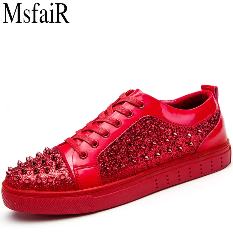 MSFAIR Spring 2018 Rivets Mens Skateboarding Shoes Brand Breathable Sport Shoes For Men Outdoor Athletic Walking Men's Sneakers
MSFAIR Spring 2018 Rivets Mens Skateboarding Shoes Brand Breathable Sport Shoes For Men Outdoor Athletic Walking Men's Sneakers