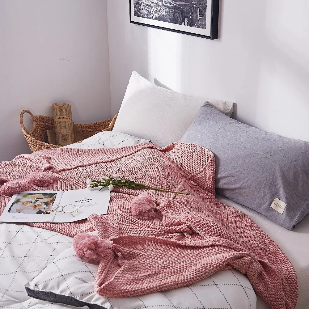 chunky knit weighted throw blanket for bed pink cotton sofa soft aircondition blankets adult summer solid Bedspread
chunky knit weighted throw blanket for bed pink cotton sofa soft aircondition blankets adult summer solid Bedspread
