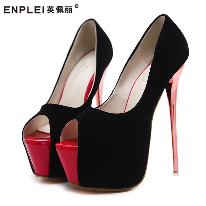 ENPLEI Spring Autumn Woman Peep Toe Sexy Pumps Designer Shoes Platform Pumps Stiletto Female Valentine Shoes height of heel 16cm
ENPLEI Spring Autumn Woman Peep Toe Sexy Pumps Designer Shoes Platform Pumps Stiletto Female Valentine Shoes height of heel 16cm