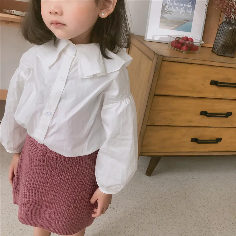 2019 Spring New Arrival korean style cotton pure color Lotus Leaf Collar all-match long sleeve shirt for cute sweet baby girls
2019 Spring New Arrival korean style cotton pure color Lotus Leaf Collar all-match long sleeve shirt for cute sweet baby girls