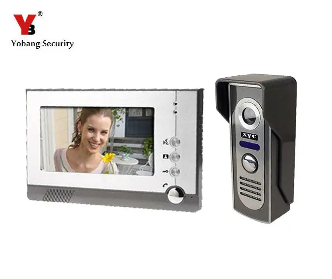

Yobang Security 7" TFT LCD Color Video Door Phone , Doorphone Doorbell Door Camera Kit,IR Camera with Night Vision