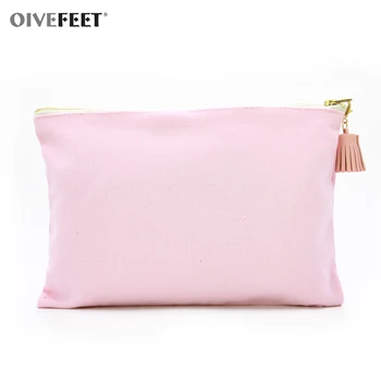 OIVEFEET LGC204,12oz Plain Pink Cotton Canvas Cosmetic Bag PU Tassel Gold Zipper Makeup Pouch Cotton Clutch Handbag 4 colors
OIVEFEET LGC204,12oz Plain Pink Cotton Canvas Cosmetic Bag PU Tassel Gold Zipper Makeup Pouch Cotton Clutch Handbag 4 colors