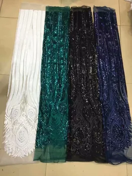 Nice African tulle material with sequins French net lace fabric with sequins for making dress UN62(5yards/lot)
Nice African tulle material with sequins French net lace fabric with sequins for making dress UN62(5yards/lot)