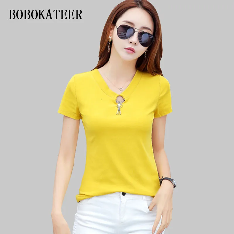 BOBOKATEER short sleeve women t shirts women 2018 summer cotton camisetas mujer slim tshirt haut femme casual t shirt women tops
BOBOKATEER short sleeve women t shirts women 2018 summer cotton camisetas mujer slim tshirt haut femme casual t shirt women tops