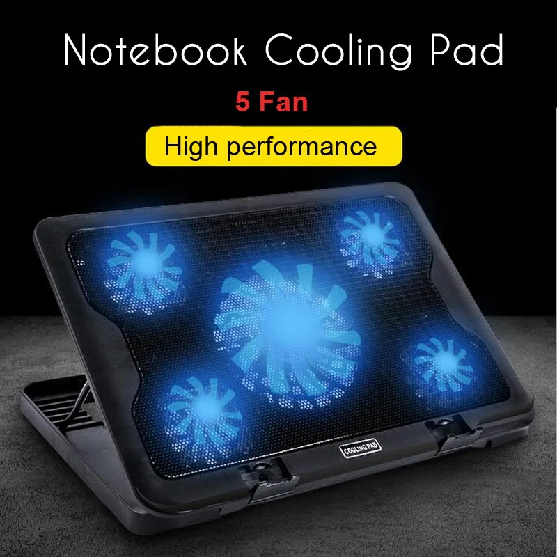 New Cooling Pad For 14-17inch Notebook 5 Cooler Fan Notebook Cooling Pad Computer Stand Laptop Cooler Super Silent With USB
New Cooling Pad For 14-17inch Notebook 5 Cooler Fan Notebook Cooling Pad Computer Stand Laptop Cooler Super Silent With USB