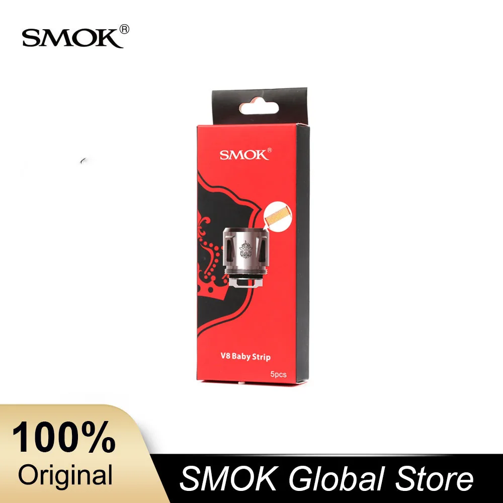5pcs/pack Smok TFV8 Baby Coil TFV8 Baby Mesh Strip Replacement Coil Electronic Cigarette Coil Fit for Tfv8 Baby Tank Baby TFV12
5pcs/pack Smok TFV8 Baby Coil TFV8 Baby Mesh Strip Replacement Coil Electronic Cigarette Coil Fit for Tfv8 Baby Tank Baby TFV12