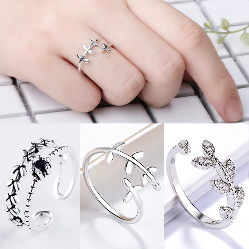 Hot Silver color Beautiful Women rings Graceful Open Adjustable Leaves rings for women Men 2018 New Wedding Gifts
Hot Silver color Beautiful Women rings Graceful Open Adjustable Leaves rings for women Men 2018 New Wedding Gifts