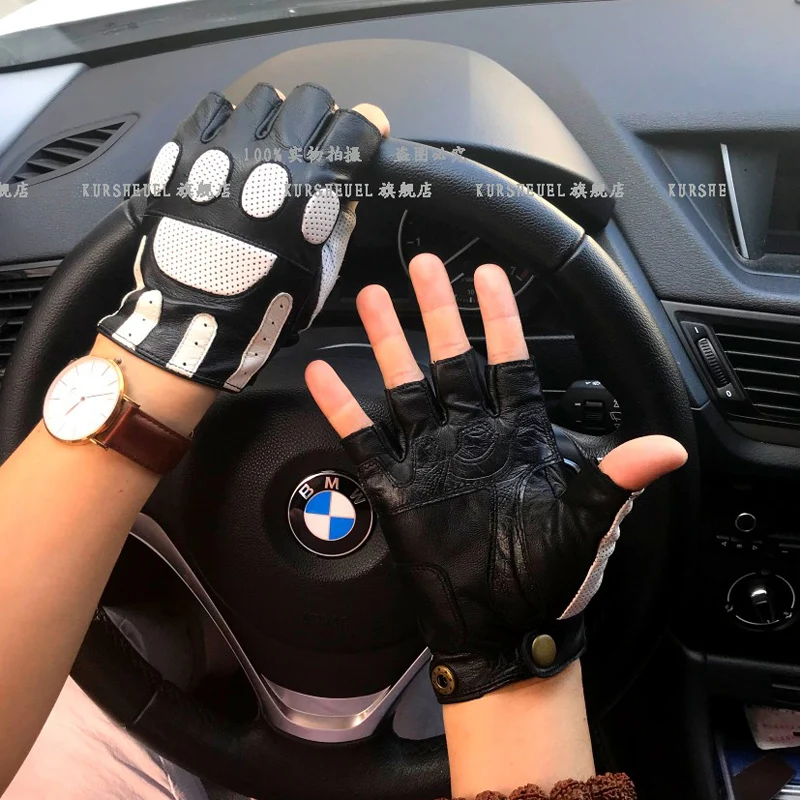 Man Genuine Leather Half Finger Gloves Men Summer Breathable Driving Semi-Finger Male Goatskin Gloves Fitness Motorcycle Mitten
Man Genuine Leather Half Finger Gloves Men Summer Breathable Driving Semi-Finger Male Goatskin Gloves Fitness Motorcycle Mitten