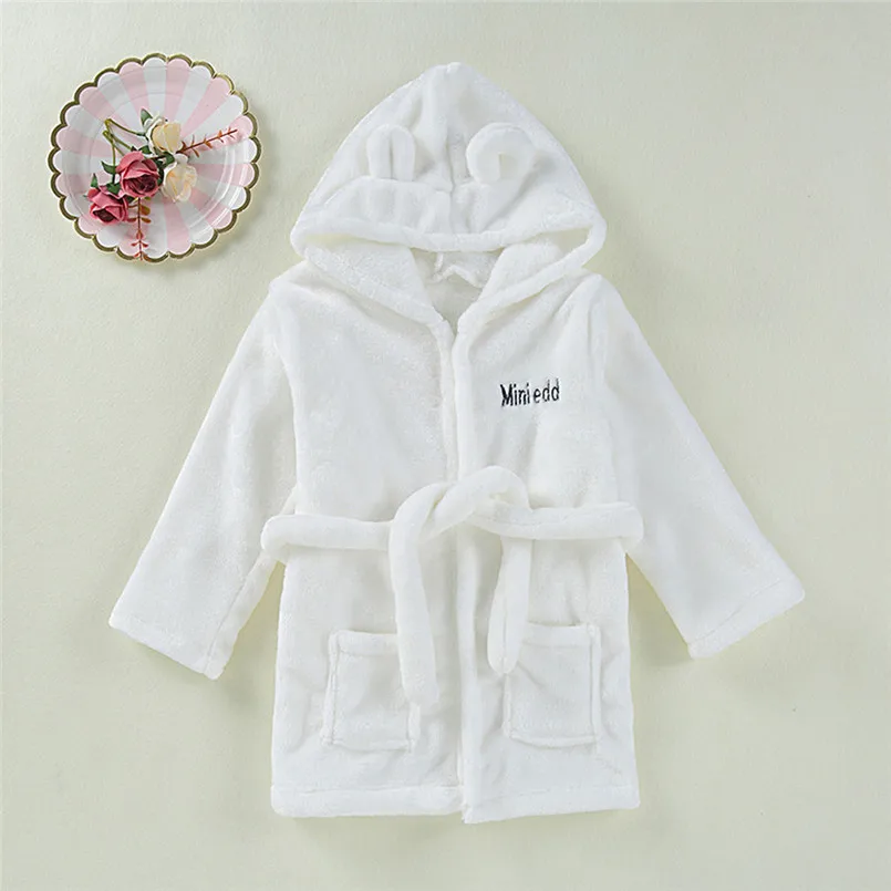 Baby bathrobe Toddler KidS Baby Solid Bathrobe Cotton Plush Hooded Bath Robe Towel Pajamas #4M29
Baby bathrobe Toddler KidS Baby Solid Bathrobe Cotton Plush Hooded Bath Robe Towel Pajamas #4M29