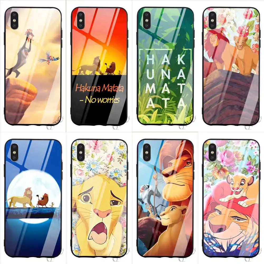 Ultra Thin Hakuna Matata Lion King Tempered Glass Phone Case for iPhone 6 Plus Cover 7 XR X 8 5 6S 5S SE Xs Max Silicone
Ultra Thin Hakuna Matata Lion King Tempered Glass Phone Case for iPhone 6 Plus Cover 7 XR X 8 5 6S 5S SE Xs Max Silicone