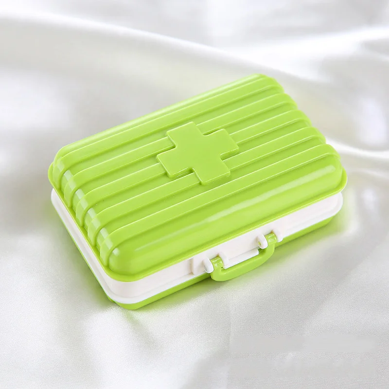 4 COLORS Newly Mini Pill Box Case Container Suitcase Shaped 6 Compartments Sealing dust - proof light quality Portable Organizer
4 COLORS Newly Mini Pill Box Case Container Suitcase Shaped 6 Compartments Sealing dust - proof light quality Portable Organizer