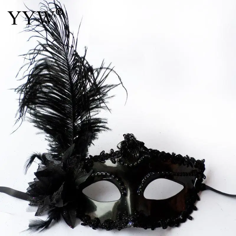 Hot Sales Venetian Party Eye Mask Black Feather Masker Masquerade Masks Carnival Fancy Dress Costume Decor Prom Props Halloween
Hot Sales Venetian Party Eye Mask Black Feather Masker Masquerade Masks Carnival Fancy Dress Costume Decor Prom Props Halloween