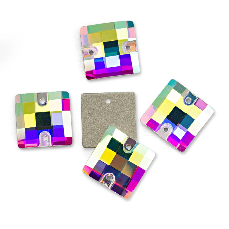 QIAO AAAAA Quality 12mm/14mm Lattice Square Sew On Rhinestones Crystal AB Crystal Clear Flatback Glass Sewing Crystal Beads
QIAO AAAAA Quality 12mm/14mm Lattice Square Sew On Rhinestones Crystal AB Crystal Clear Flatback Glass Sewing Crystal Beads