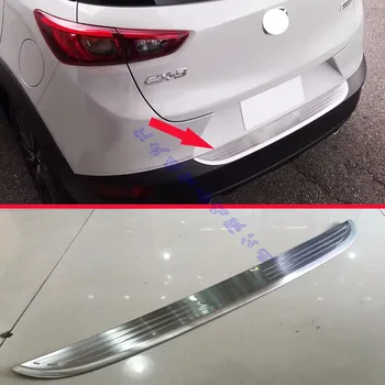 

Stainless steel rear bumper protection window sill outside trunks decorative plate pedal For Mazda CX-3 2016 2017 2018 2019