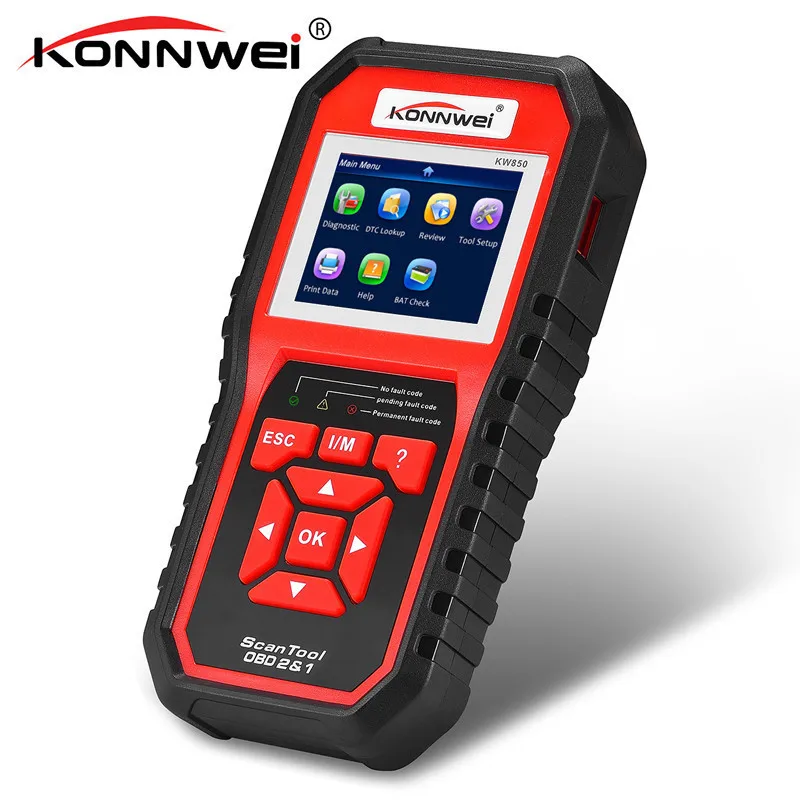 KONNWEI KW850 OBD2 OBD 2 Автомобильный сканер лучший инструмент для диагностики
