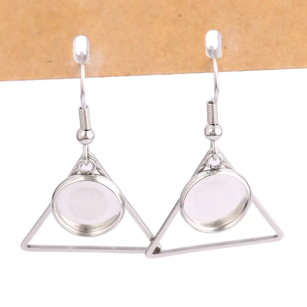 reidgaller 10pcs Fit 10mm stainless steel cabochon earring base settings triangle frame blank bezel charms diy jewelry findings
reidgaller 10pcs Fit 10mm stainless steel cabochon earring base settings triangle frame blank bezel charms diy jewelry findings