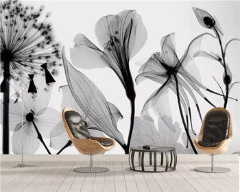 beibehang Custom wallpaper simple European hand-painted black and white dandelion decorative background living room mural
beibehang Custom wallpaper simple European hand-painted black and white dandelion decorative background living room mural