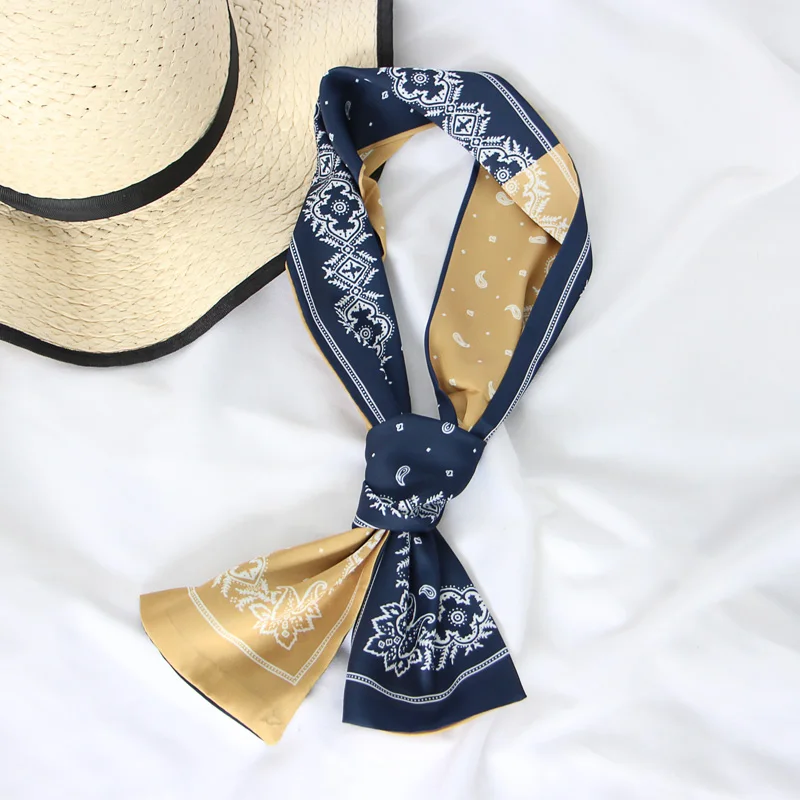 Narrow Long Scarf for Women Silk-like Hair Band Tied Bag Handle Decoration Female Scarves Christmas Gift
Narrow Long Scarf for Women Silk-like Hair Band Tied Bag Handle Decoration Female Scarves Christmas Gift