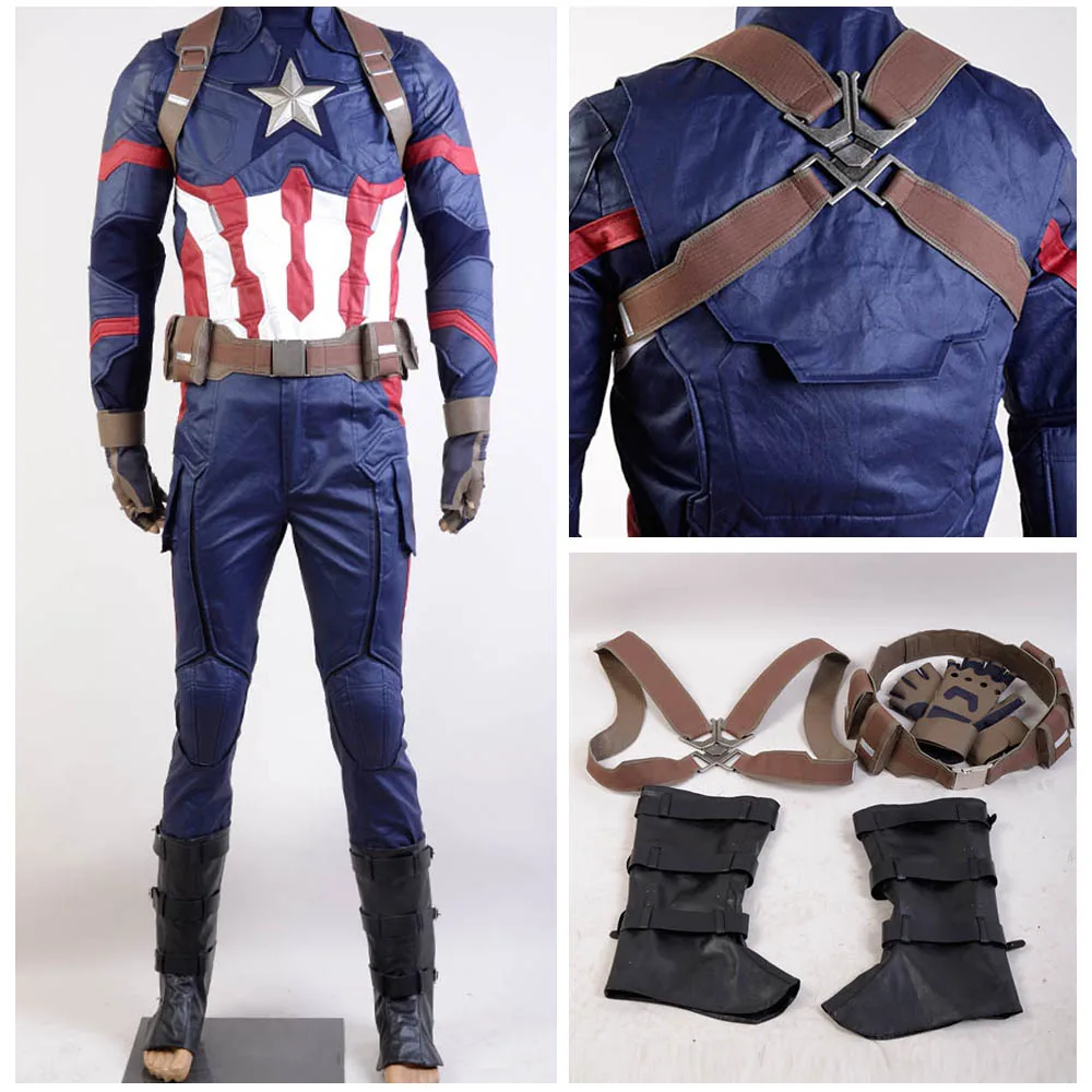 Marvel The Avengers Captain America Civil War Cosplay Costume Adult Men Steve Rogers Cosplay Costume Halloween Carnival
Marvel The Avengers Captain America Civil War Cosplay Costume Adult Men Steve Rogers Cosplay Costume Halloween Carnival