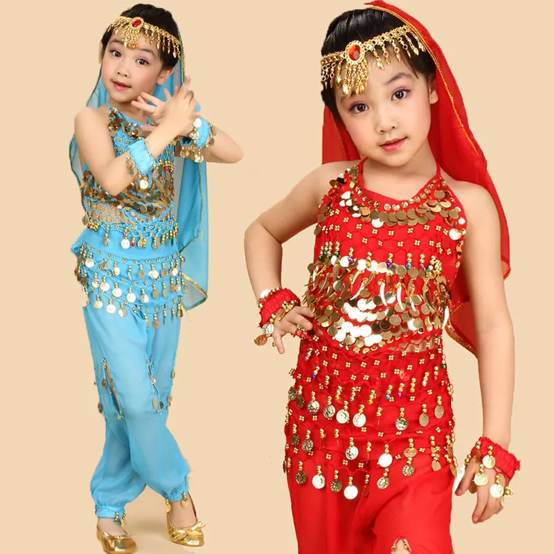 4pcs/Set Bollywood Girls Ballet Dress For Children Girl Dance Kids Ballet Costumes Dance Sets Girl Dancewear Indian Bellydance
4pcs/Set Bollywood Girls Ballet Dress For Children Girl Dance Kids Ballet Costumes Dance Sets Girl Dancewear Indian Bellydance
