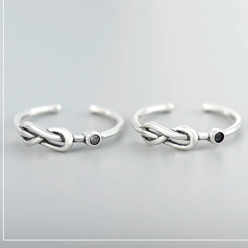 Genuine 925 Sterling Silver Rings for Women Infinity Knot Design Small CZ Crystal Adjustable Ring Vintage Jewelry Dropshipping
Genuine 925 Sterling Silver Rings for Women Infinity Knot Design Small CZ Crystal Adjustable Ring Vintage Jewelry Dropshipping