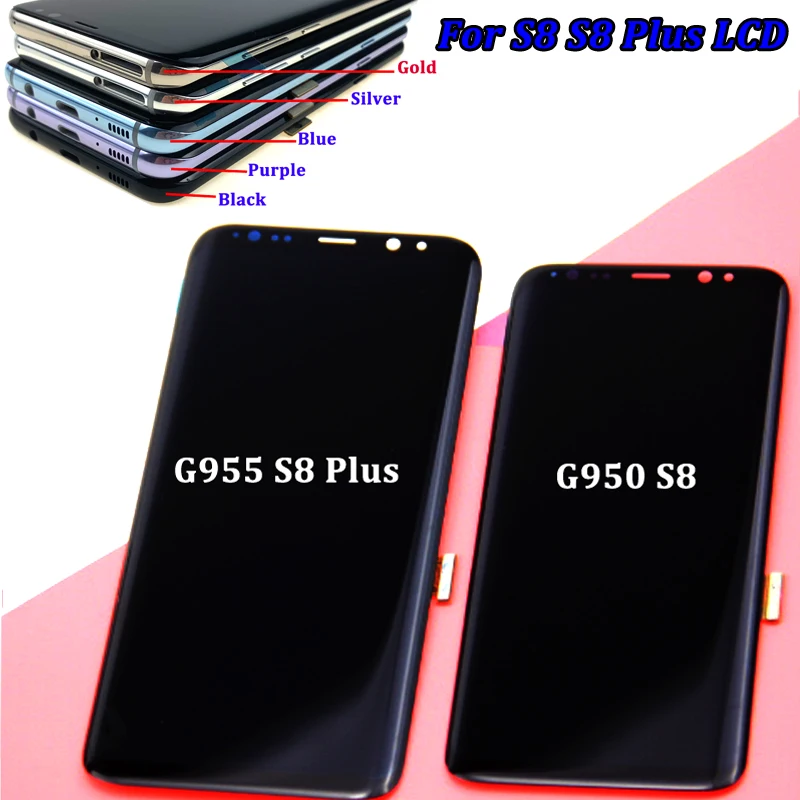 New AMOLED Display for SAMSUNG S8 LCD Touch Screen Digitizer Replacement for SAMSUNG GALAXY S8 Plus LCD Display Screen with Fram
New AMOLED Display for SAMSUNG S8 LCD Touch Screen Digitizer Replacement for SAMSUNG GALAXY S8 Plus LCD Display Screen with Fram