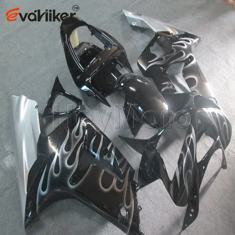 ABS motor fairing for ZX-6R 2003 2004 silver flames ZX 6R 03 04 motorcycle bodywork kit Injection mold
ABS motor fairing for ZX-6R 2003 2004 silver flames ZX 6R 03 04 motorcycle bodywork kit Injection mold