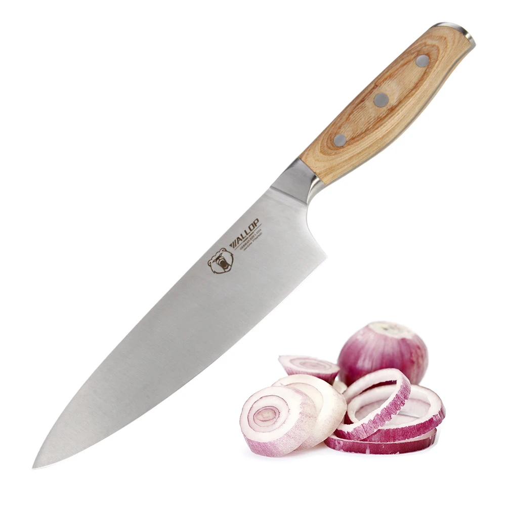 Multipurpose chef knife 8'' - German 1.4116 High Carbon Stainless Steel Cooking Cutter kitchen Knife - Ergonomic Handle
Multipurpose chef knife 8'' - German 1.4116 High Carbon Stainless Steel Cooking Cutter kitchen Knife - Ergonomic Handle