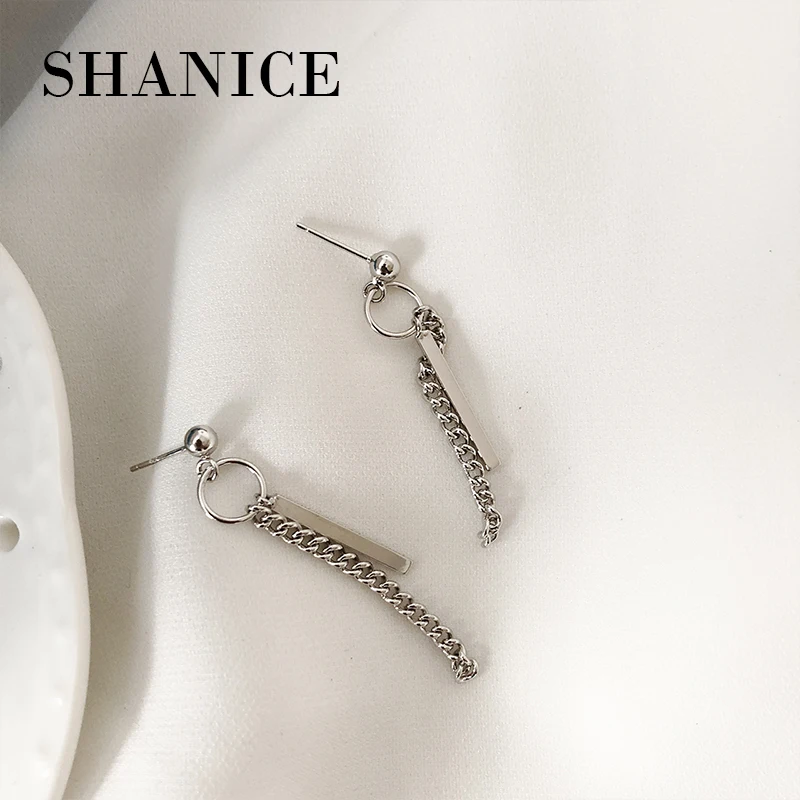 SHANICE 925 Sterling Silver Jewelry Chain Tassels Geometric Strips Drop Earrings for Women pendientes mujer moda
SHANICE 925 Sterling Silver Jewelry Chain Tassels Geometric Strips Drop Earrings for Women pendientes mujer moda