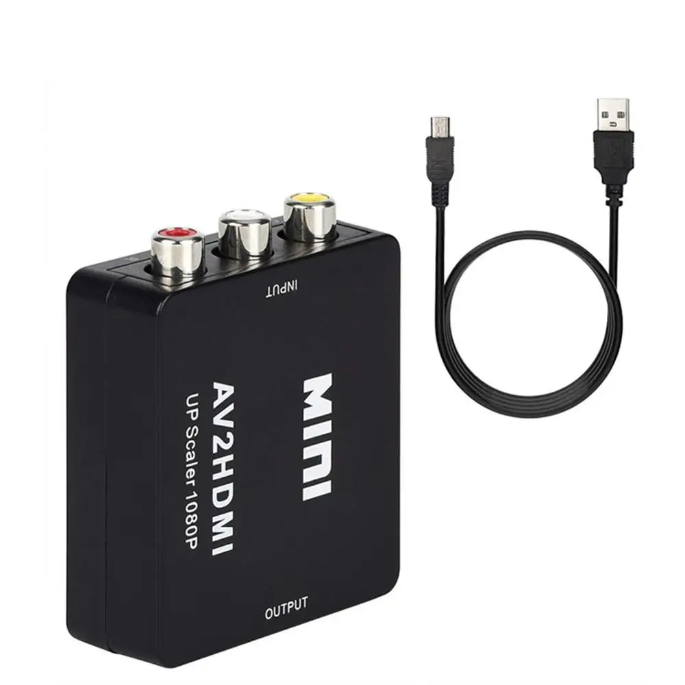 HANNORD Mini AV to HDMI Converter Adapter AV CVBS RCA to HDMI Converter Box 1080P Video AV2HDMI for HDTV PS3 PS4 DVD PC Xbox
HANNORD Mini AV to HDMI Converter Adapter AV CVBS RCA to HDMI Converter Box 1080P Video AV2HDMI for HDTV PS3 PS4 DVD PC Xbox