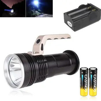 CASTNOO 3 Modes 6000LM T6 Rechargeable 18650 Flashlight Waterproof Aluminum Handheld Torch Lamp lantern+Charger
CASTNOO 3 Modes 6000LM T6 Rechargeable 18650 Flashlight Waterproof Aluminum Handheld Torch Lamp lantern+Charger