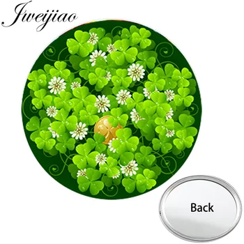 JWEIJIAO Lucky Clover Photo Pocket Mirror Four Leaf Clover Plant Natural Compact Portable Makeup Vanity Hand Mirrors
JWEIJIAO Lucky Clover Photo Pocket Mirror Four Leaf Clover Plant Natural Compact Portable Makeup Vanity Hand Mirrors