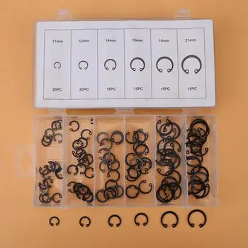 100Pcs/Lot Circlip C-clip Washers Retaining Ring Circlips Assortment Kit with Box 11mm - 21mm 6 Sizes Snap Ring Assortment
100Pcs/Lot Circlip C-clip Washers Retaining Ring Circlips Assortment Kit with Box 11mm - 21mm 6 Sizes Snap Ring Assortment