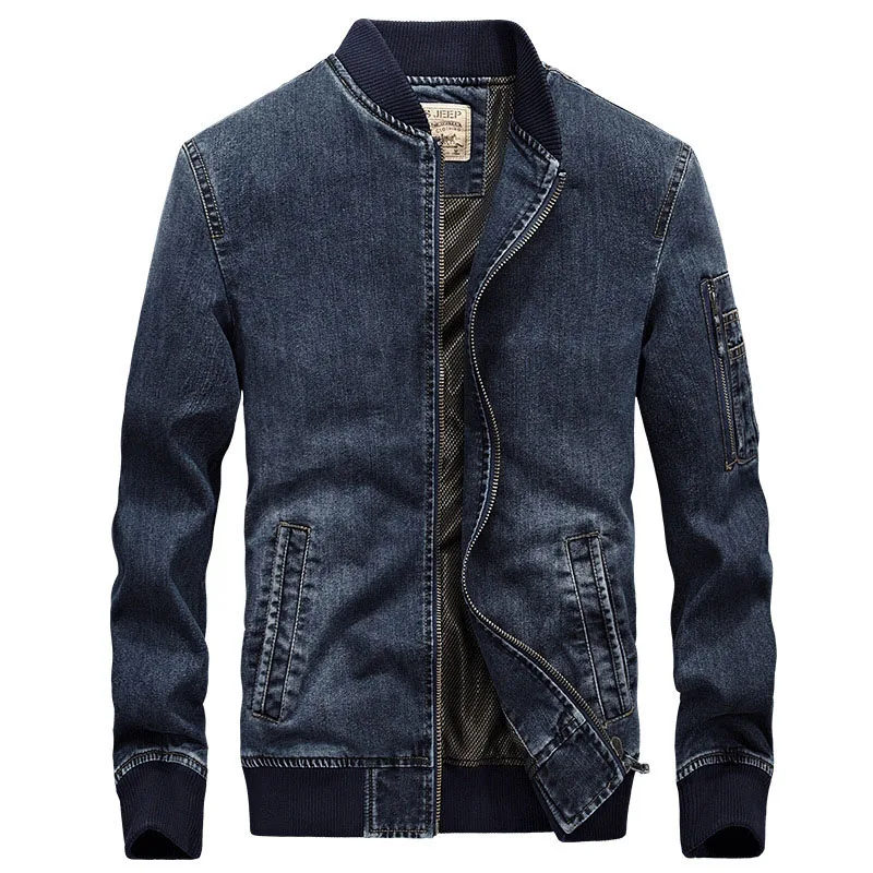 Brand Men's Denim Jacket Autumn Stand Collar Letter Casual Denim Jacket Coat For Men Outwear Pull Homme Plus Size 4XL BF66007A
Brand Men's Denim Jacket Autumn Stand Collar Letter Casual Denim Jacket Coat For Men Outwear Pull Homme Plus Size 4XL BF66007A