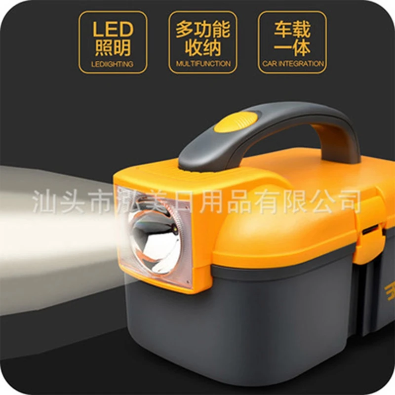 1pc Toolbox with lamp lighting, fishing, auto repair, multifunctional electric, hardware, plastic, portable storage box
1pc Toolbox with lamp lighting, fishing, auto repair, multifunctional electric, hardware, plastic, portable storage box