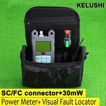 Fiber Optic Cable Tester with Optical Power Meter (-70dBm~+3dBm) and Visual Fault Locator 30mw
Fiber Optic Cable Tester with Optical Power Meter (-70dBm~+3dBm) and Visual Fault Locator 30mw