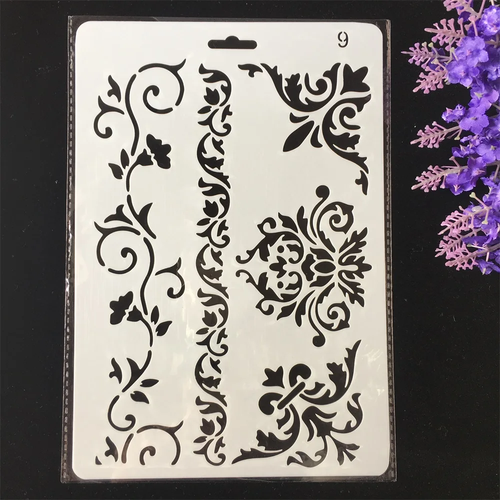 Hot 26cm Floral Frame Edge DIY Craft Layering Stencils Painting Scrapbooking Stamping Embossing Album Paper Card Template
Hot 26cm Floral Frame Edge DIY Craft Layering Stencils Painting Scrapbooking Stamping Embossing Album Paper Card Template