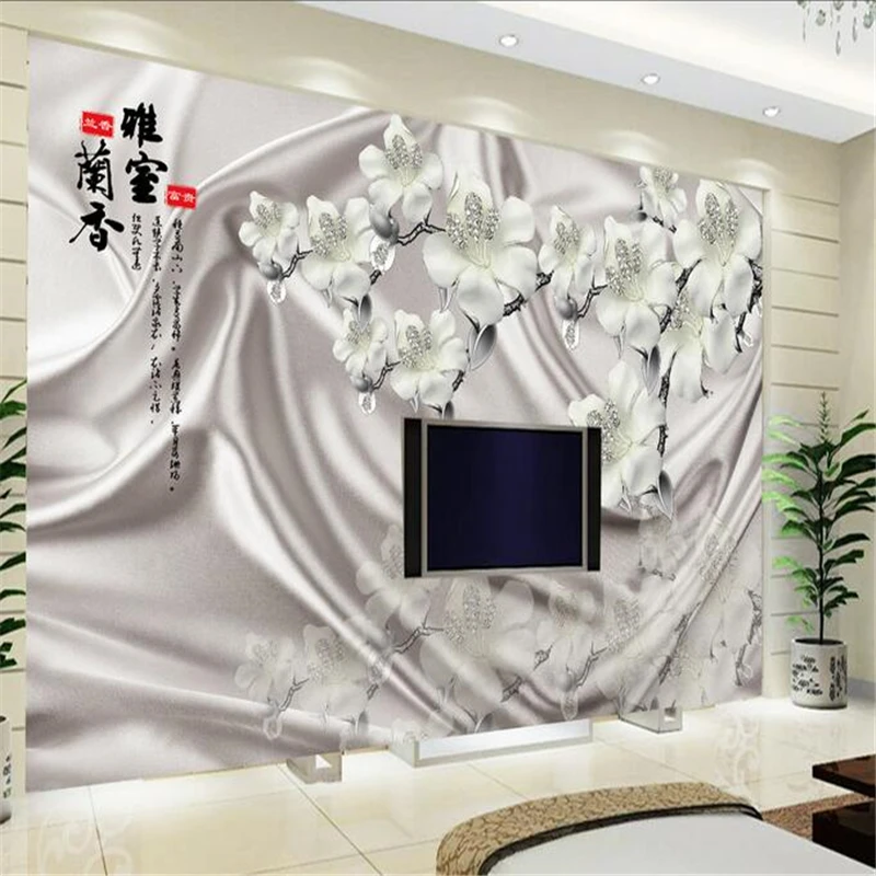 beibehang 3D Silk White Orchid Jewelryjewelry-woven paper papel de parede 3d TV contracted large mural wall papers home decor
beibehang 3D Silk White Orchid Jewelryjewelry-woven paper papel de parede 3d TV contracted large mural wall papers home decor