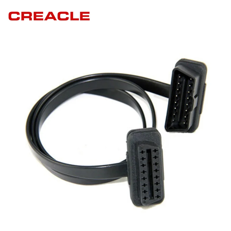 New 60CM 16Pin OBDII OBD 2 OBD2 Cable Connector Diagnostic-Tool ELM327 Adapter Flat Thin As Noodle Male to Female Extension
New 60CM 16Pin OBDII OBD 2 OBD2 Cable Connector Diagnostic-Tool ELM327 Adapter Flat Thin As Noodle Male to Female Extension